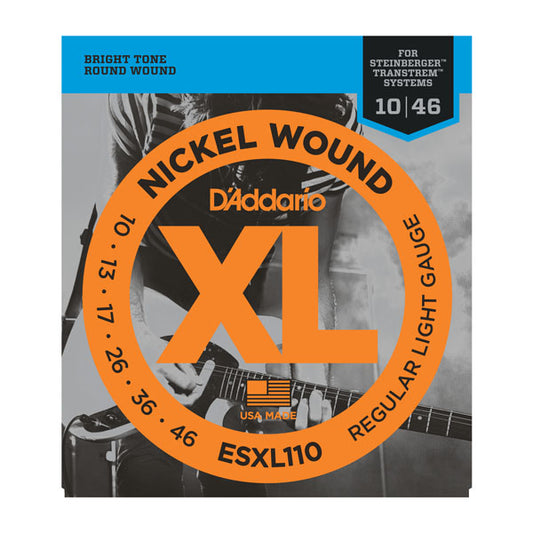 D'Addario ESXL110 Regular Light Double Ball End 10-46