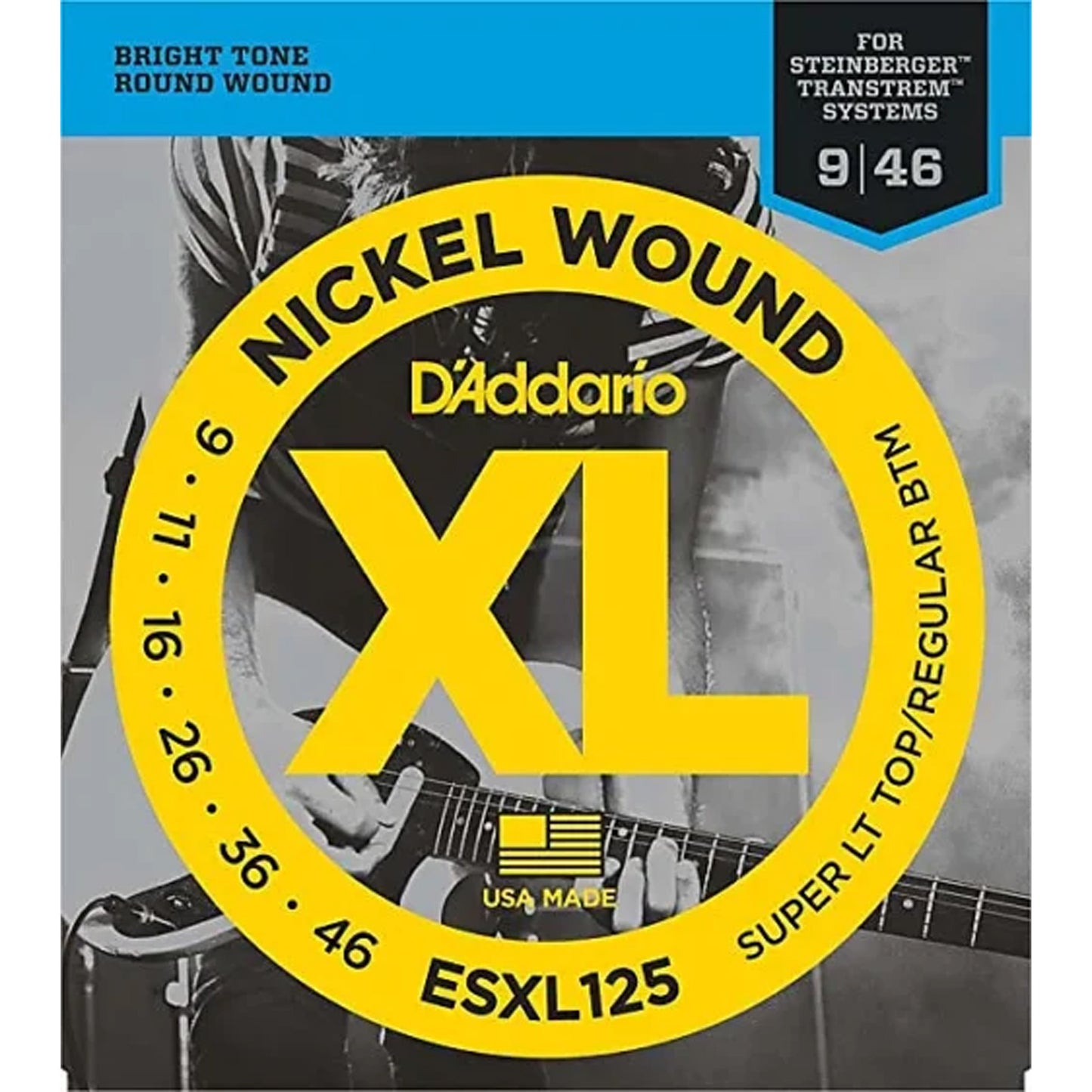 D’Addario ESXL125 Double Ball-End Strings for Steinberger (9-46)