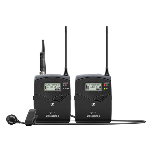 Sennheiser EW 122PG4 Camera-Mount Wireless Mic System w/ME 4 Lav Mic Frequency A