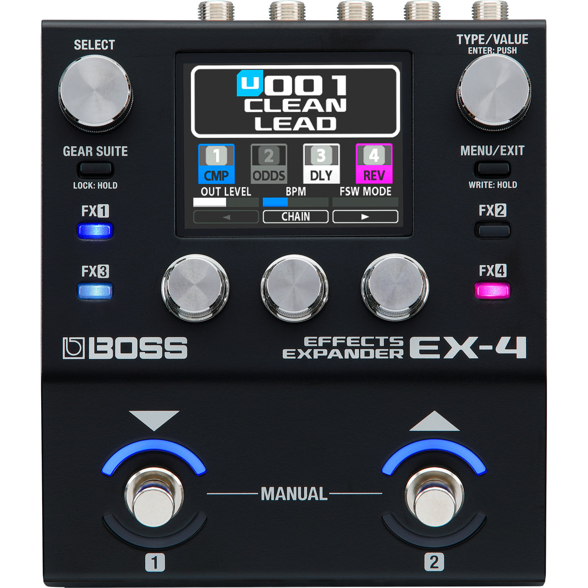 Boss EX-4 Effects Expander/Compact Pedalboard Multi-Effects Unit