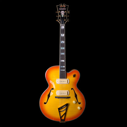 D'Angelico EX-59 Hollow Body Sunburst Electric Guitar w/ Case (EX59SB)