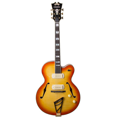 D'Angelico EX-59 Hollow Body Sunburst Electric Guitar w/ Case (EX59SB)