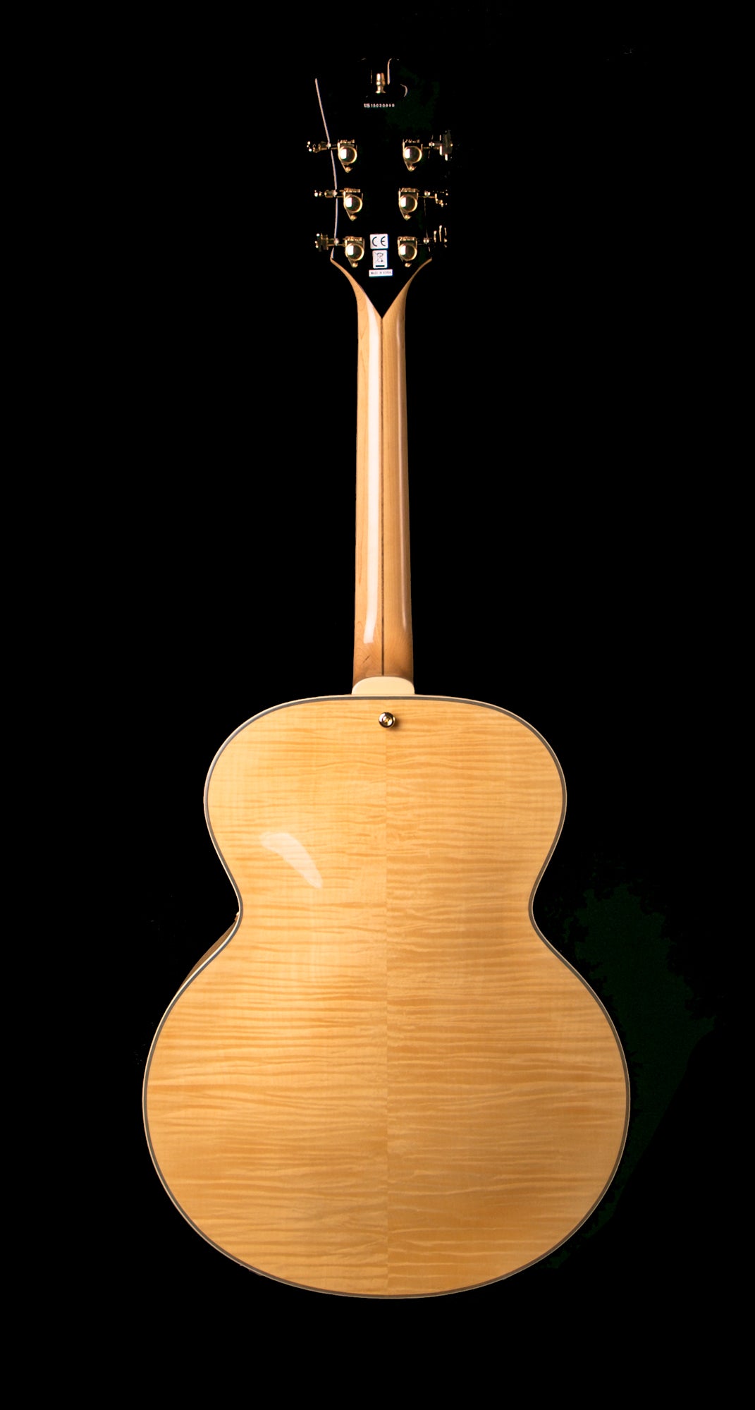 D'Angelico EX-63 Archtop Electric Guitar in Natural w/ Case (DAEX63NAT)