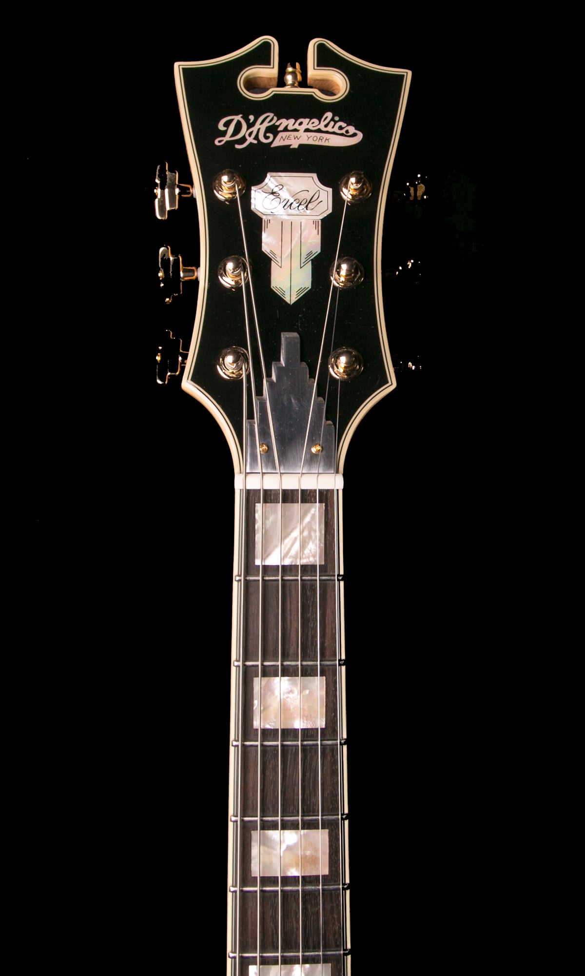 D'Angelico EX-63 Archtop Electric Guitar in Natural w/ Case (DAEX63NAT)