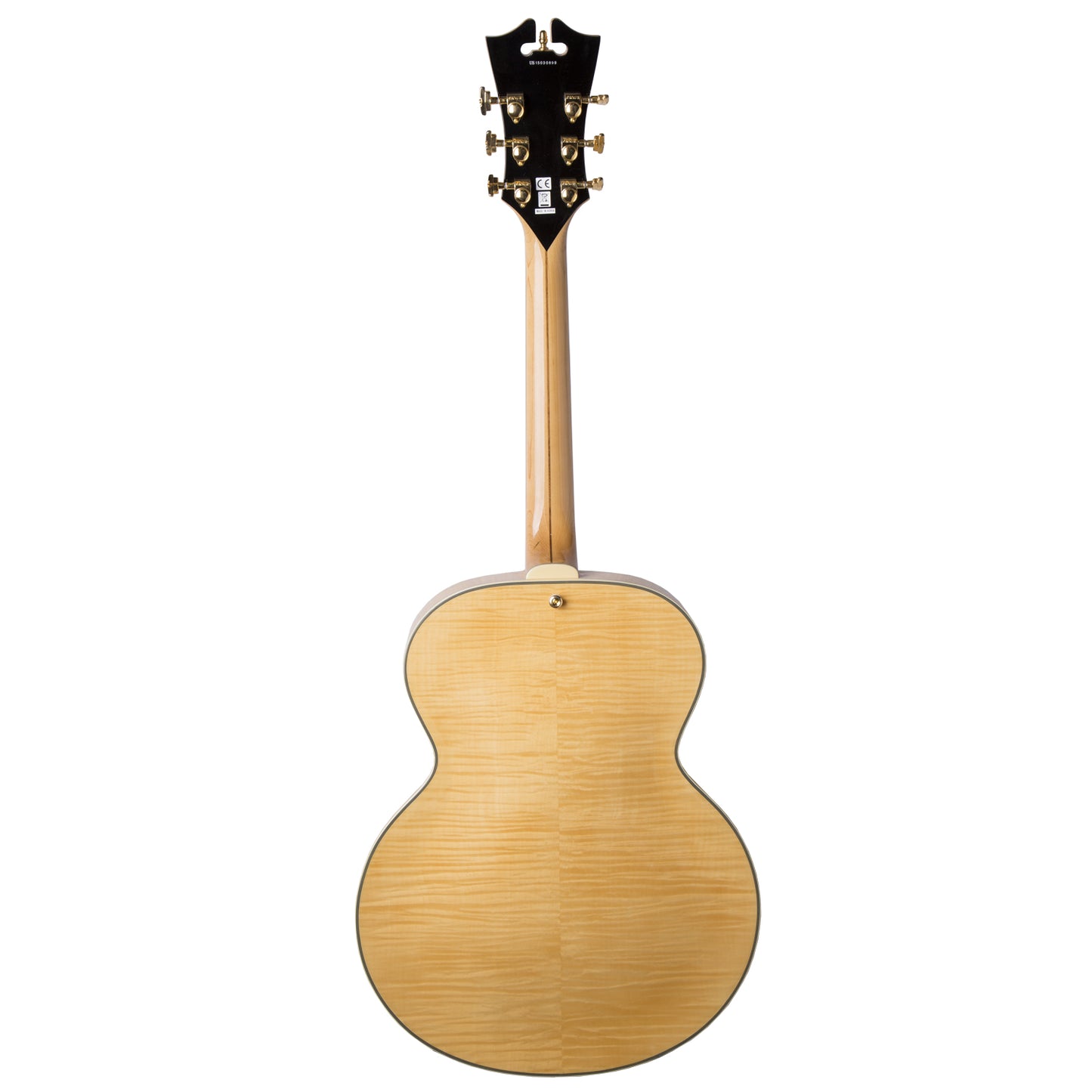 D'Angelico EX-63 Archtop Electric Guitar in Natural w/ Case (DAEX63NAT)