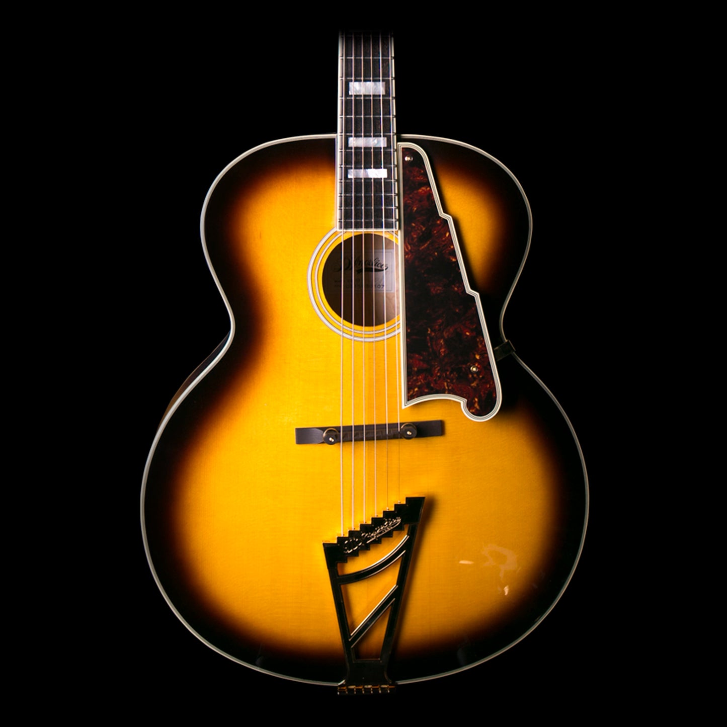 D'Angelico EX-63 Archtop Acoustic-Electric Guitar Sunburst w/ Case (EX63SB)