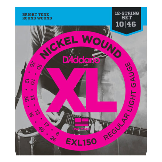 D'Addario EXL150 Regular Light 12-String 10-46