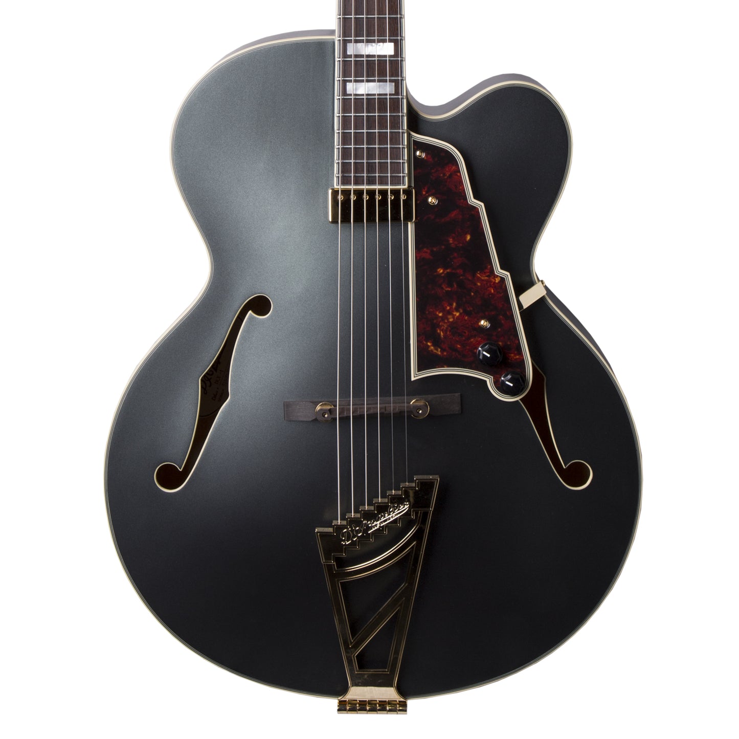 D'Angelico Excel EXL-1 Deluxe Semi-Hollow Electric Guitar In Matte Black (EXL1MMNGT)