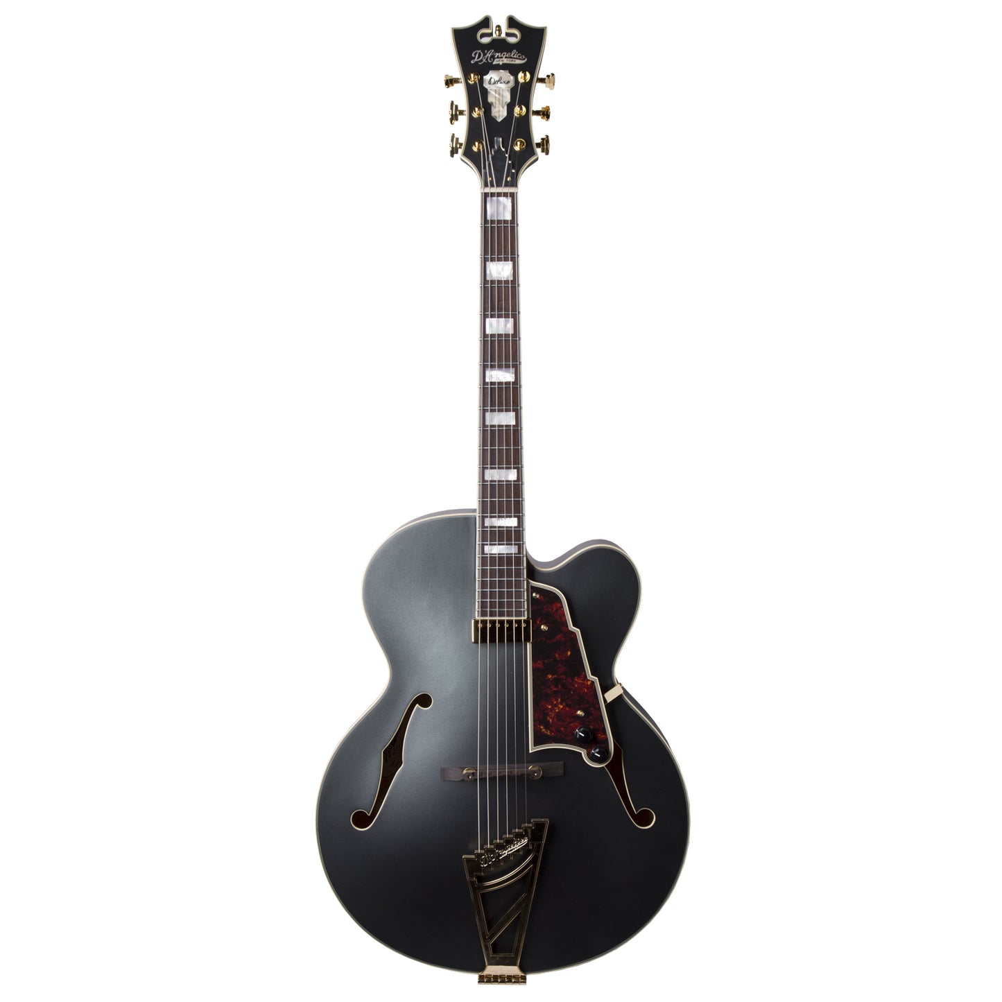 D'Angelico Excel EXL-1 Deluxe Semi-Hollow Electric Guitar In Matte Black (EXL1MMNGT)
