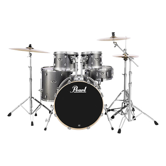 Pearl EXX725S/C708 Export Series 5-Piece Drum Kit, Grindstone Sparkle