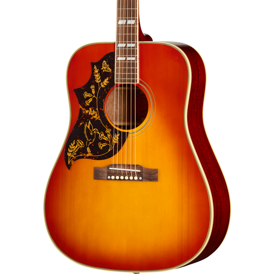 Epiphone 1960 Hummingbird Reissue Left Handed Acoustic Electric Guitar - Heritage Cherry Sunburst