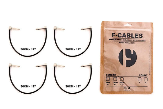 F-CABLES By F-PEDALS FCABLES-12-X4 F-Cables 12" Pack of 4