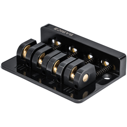 Babicz FCH4AS Adjustable Spacing Bass Bridge, 4 String - Black