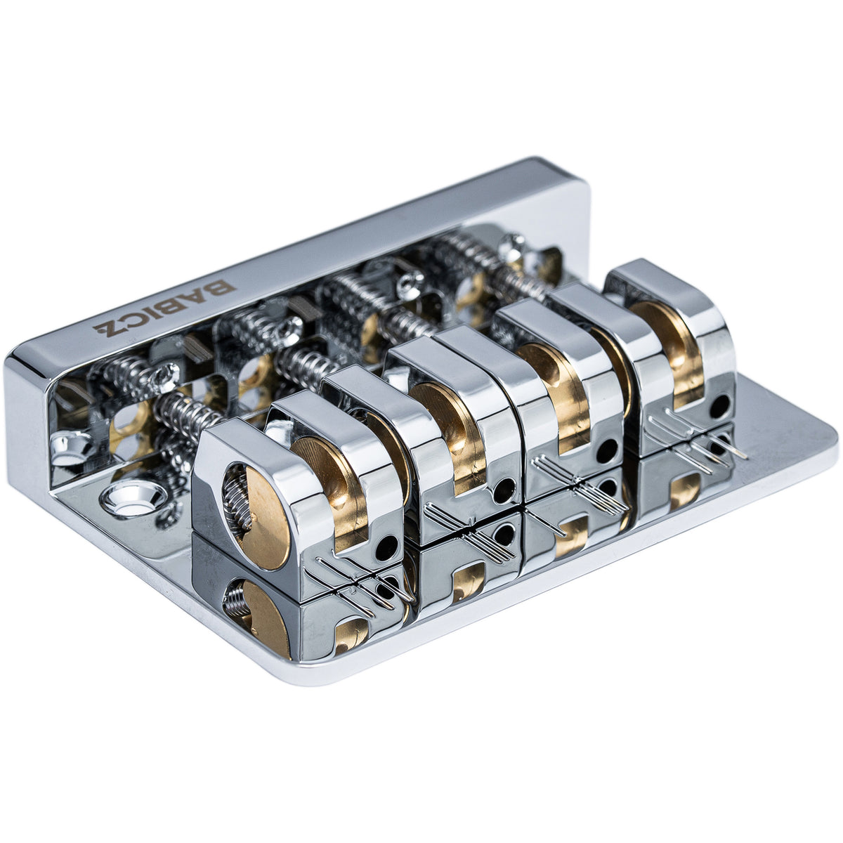 Babicz FCH4AS Adjustable Spacing Bass Bridge, 4 String - Chrome