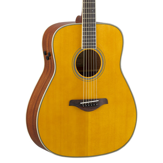 Yamaha FG Series TransAcoustic Folk Body Acoustic Electric Guitar - Vintage Tint