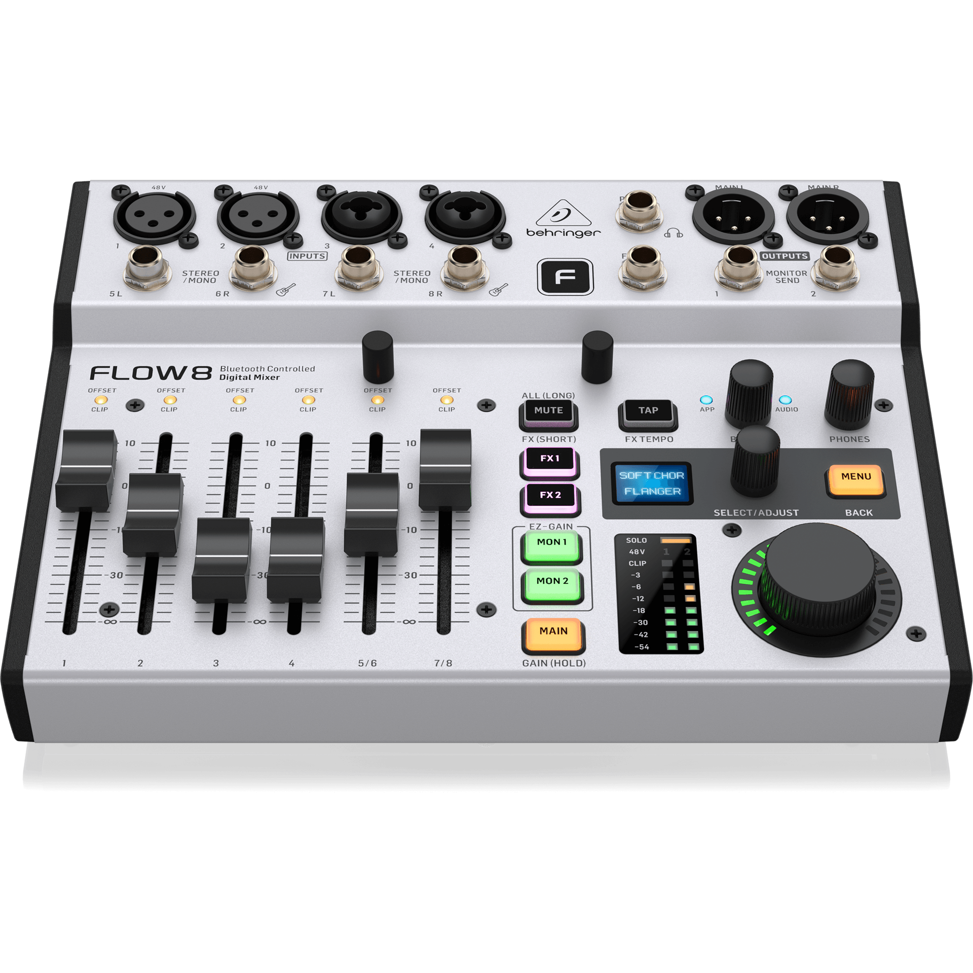 Behringer Flow 8 8-Input Digital Mixer with Bluetooth – Alto Music Behringer Flow 8 8-Input Digital Mixer with Bluetooth – Alto Music