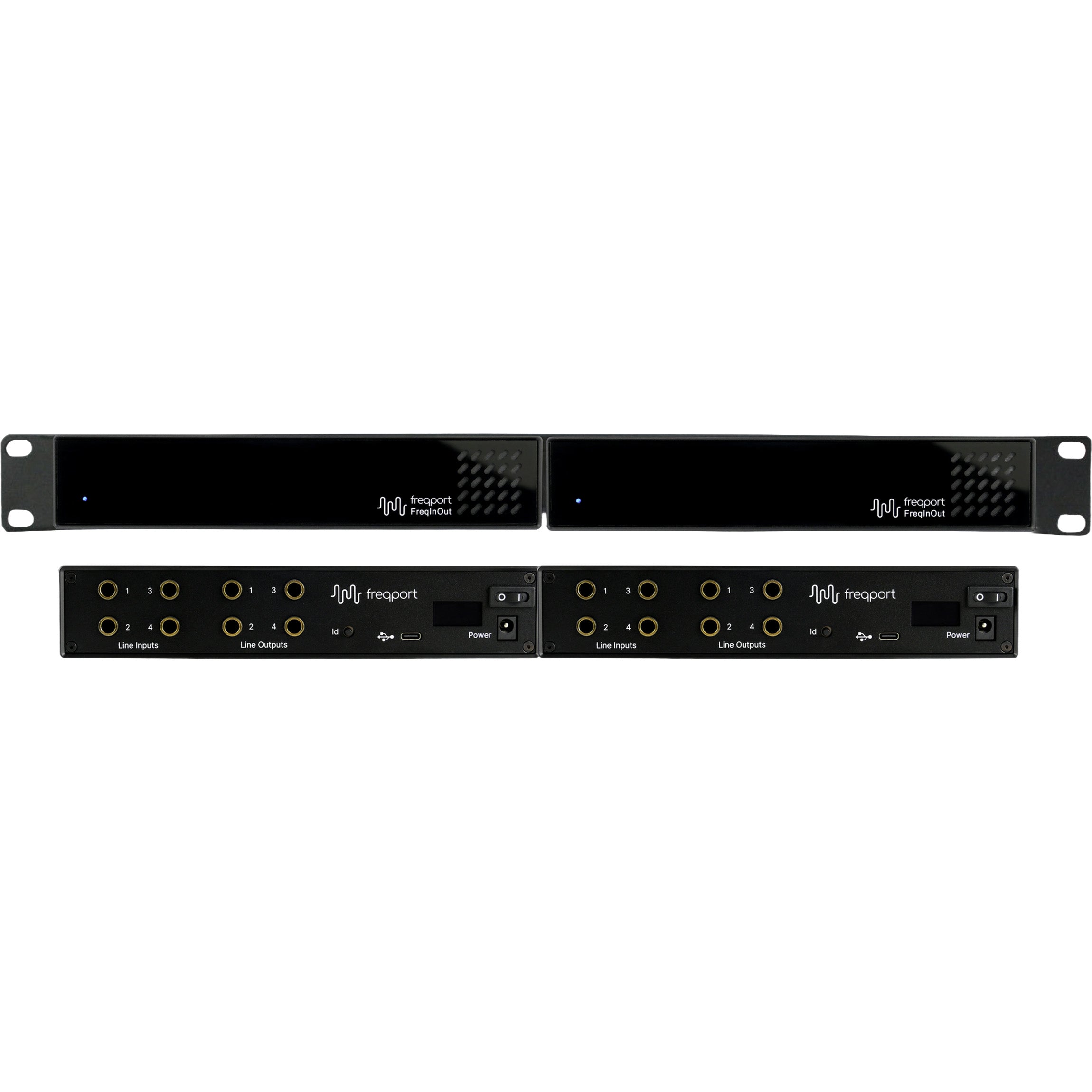Freqport Dual FreqInOut Fo1_2RK - Rackmount System with 8×I/O – Alto Music