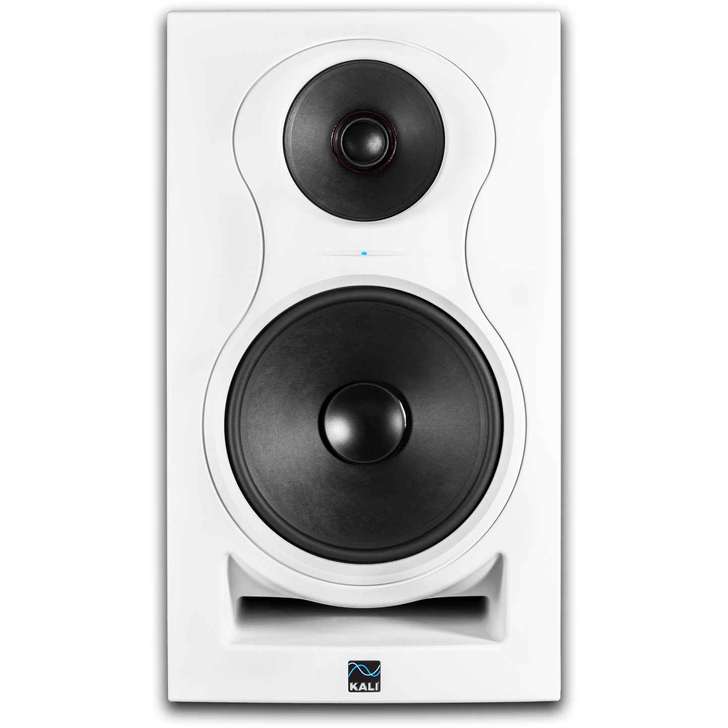 KALI AUDIO IN-8W V2 8" Powered 3-way Studio Monitor - 140W Speaker System - Boundary Compensation EQ Settings - For Mixing, Recording, Audio Production - XLR, TRS, RCA Inputs - Single, White