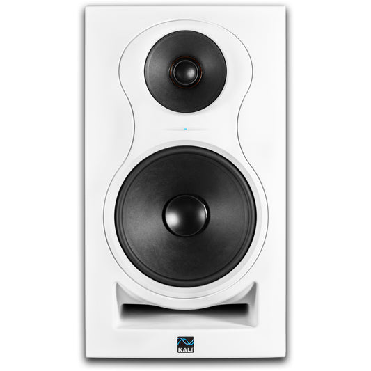 KALI AUDIO IN-8W V2 8" Powered 3-way Studio Monitor - 140W Speaker System - Boundary Compensation EQ Settings - For Mixing, Recording, Audio Production - XLR, TRS, RCA Inputs - Single, White