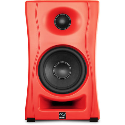 KALI AUDIO LP-UNF-R 4” Ultra Nearfield Powered Monitor System w/Bluetooth - Boundary Compensation EQ Settings - for Mixing, Recording, Audio Production - USB-C, TRS, RCA Inputs Red (Pair)