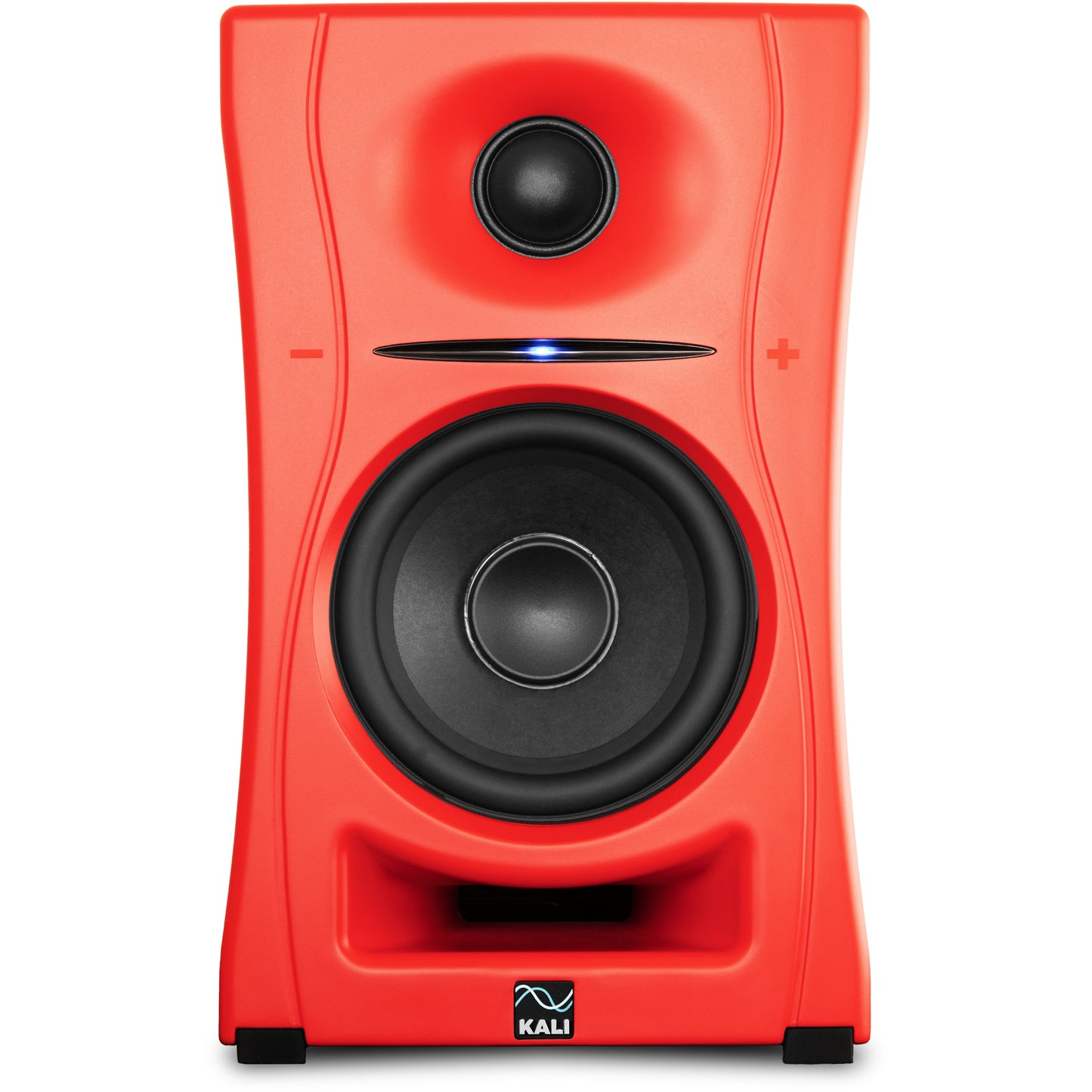 KALI AUDIO LP-UNF-R 4” Ultra Nearfield Powered Monitor System w/Bluetooth - Boundary Compensation EQ Settings - for Mixing, Recording, Audio Production - USB-C, TRS, RCA Inputs Red (Pair)