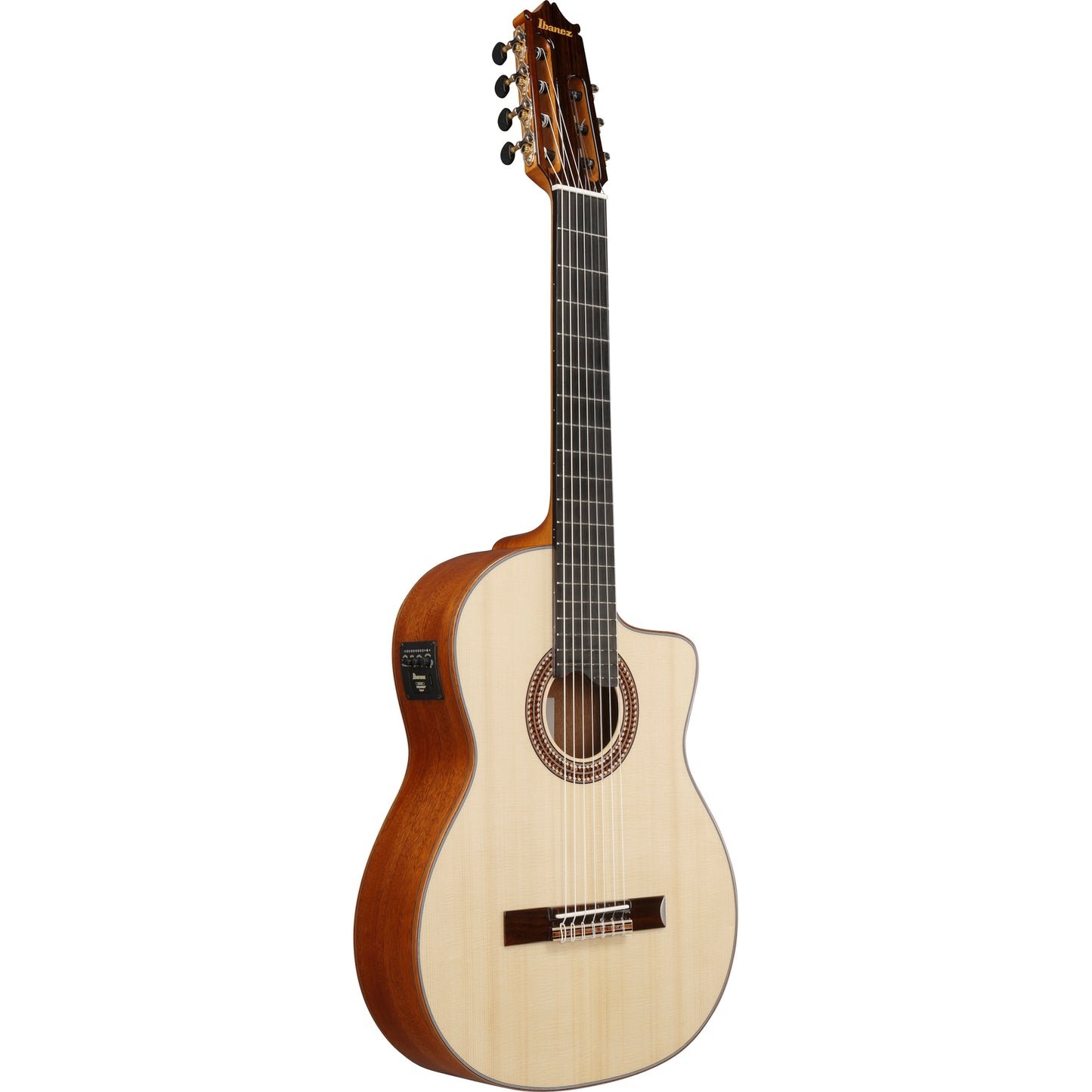 Ibanez GA3007CE GA 7-String Classical Acoustic Electric Guitar - Natural