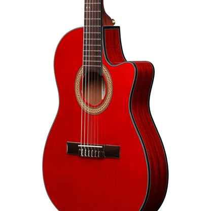 Ibanez GA35TCE GA Acoustic Electric Guitar - Sapphire Red High Gloss