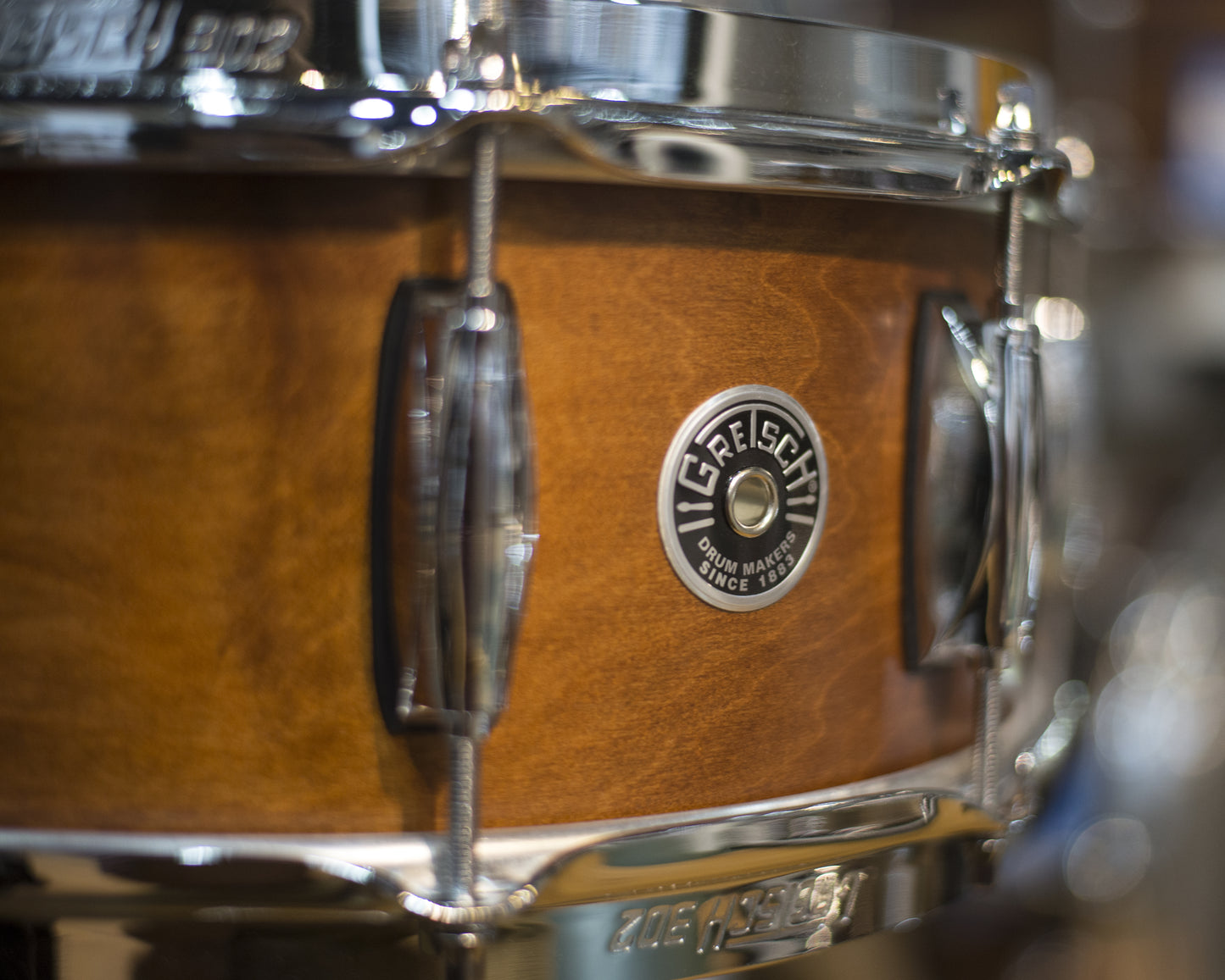 Gretsch 5x14" Satin Mahogany Brooklyn Series Snare Drum (GB0514S8SM)