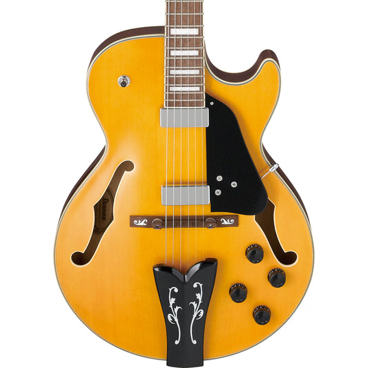 Ibanez GB10EMAA George Benson Hollow Body Electric Guitar, Antique Amber