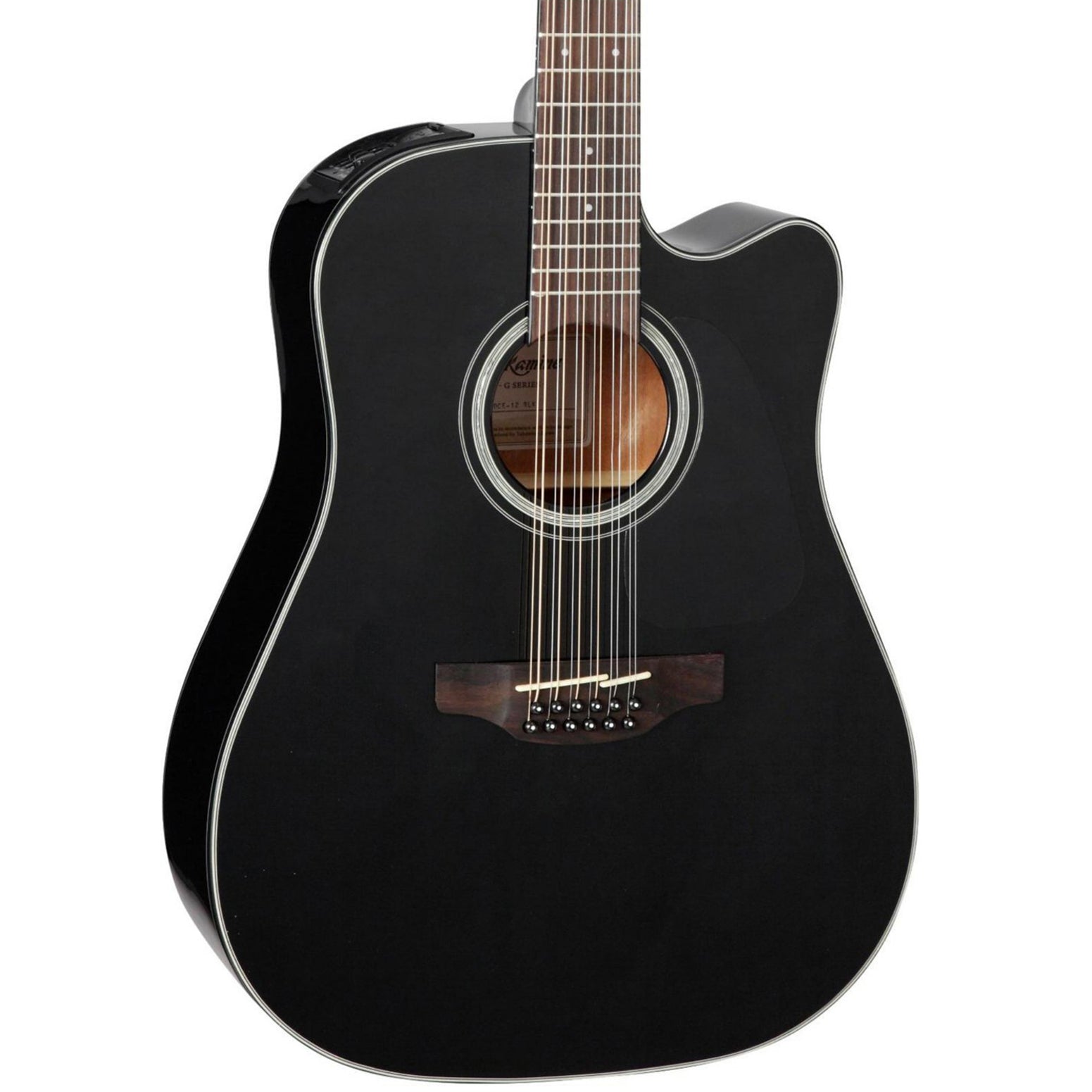 Takamine G Series GD30CE-12BLK Dreadnought Acoustic-Electric 12-String Guitar