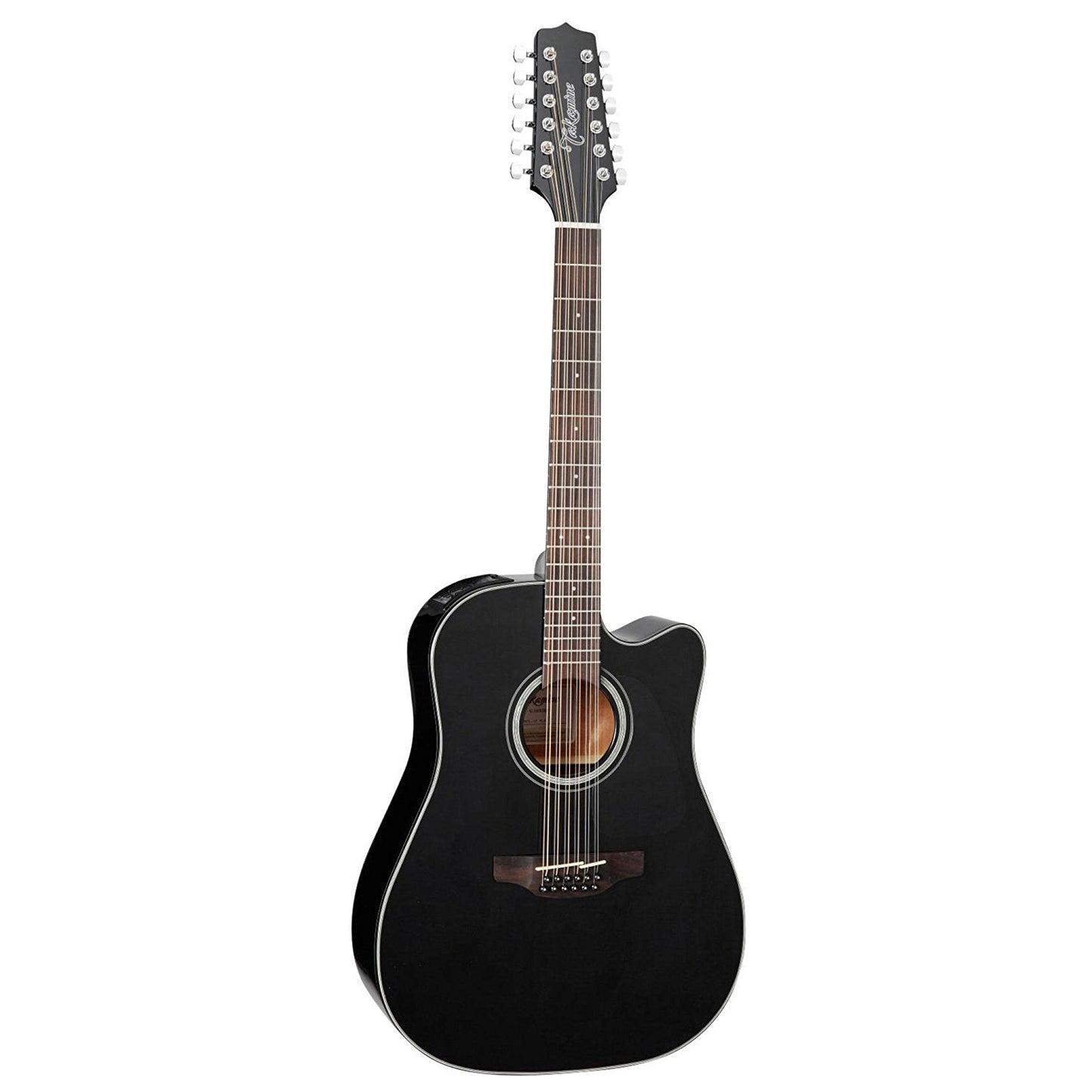 Takamine G Series GD30CE-12BLK Dreadnought Acoustic-Electric 12-String Guitar