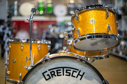 Gretsch Broadkaster with Vintage Specs in Gold Sparkle Nitron Wrap (GKNT204022)