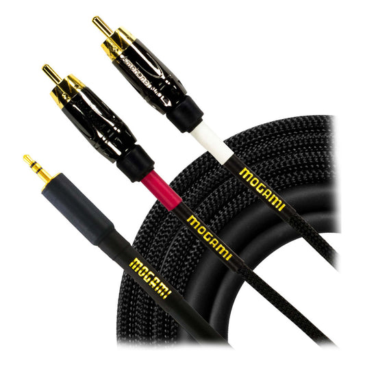 Mogami Gold 3.5mm TRS to Dual RCA Cable (15')