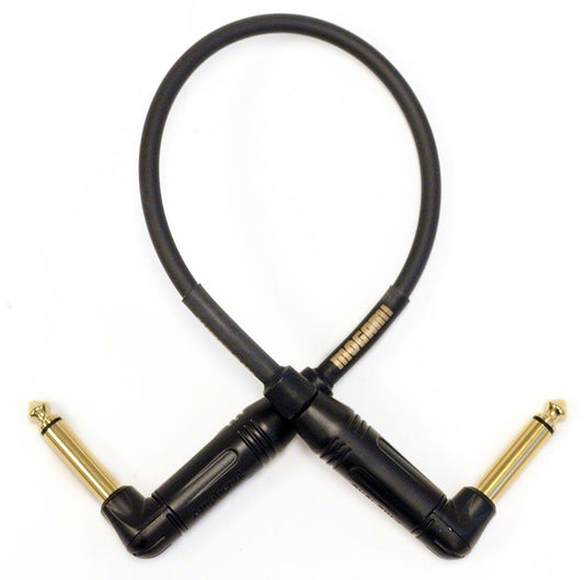 Mogami Gold Instrument 01RR 1 Foot Instrument Cable with Two Right Angle Ends