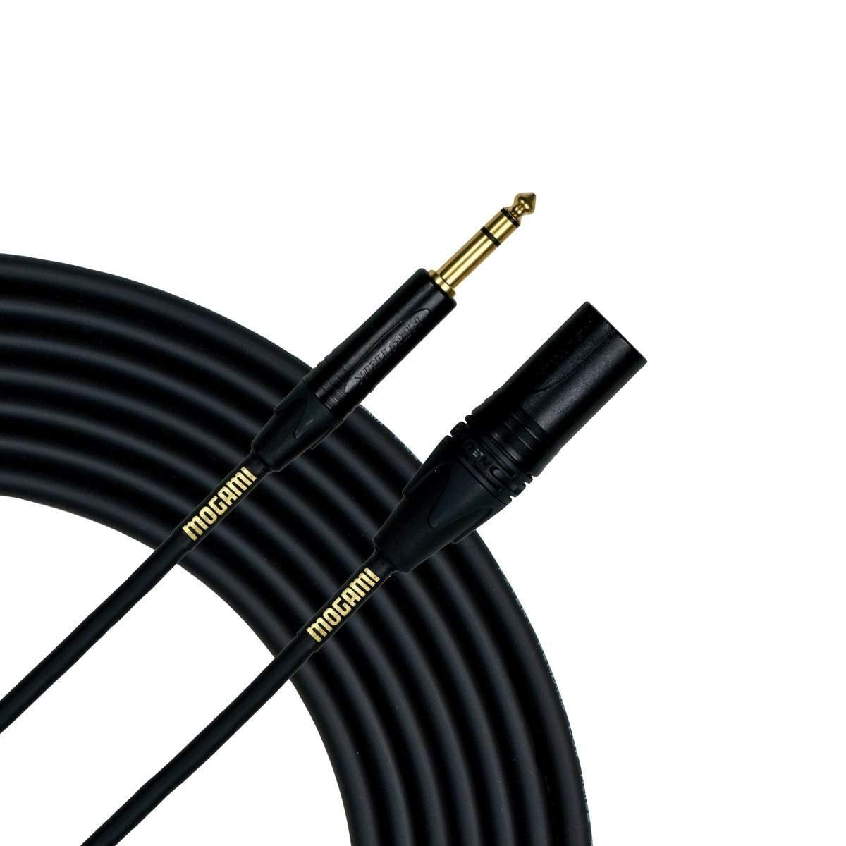 Mogami Gold 25' 1/4"" TRS Male to 3-Pin XLR Male Balanced Quad Patch Cable