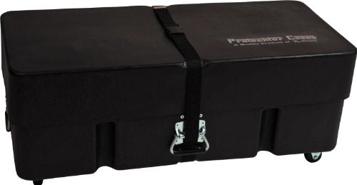 Compact Molded PE Drum Accessory Case with 4 Wheels