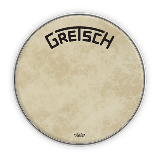 Gretsch GRDHFS18B 18" Broadkaster Logo Fiberskyn Bass Drum Head