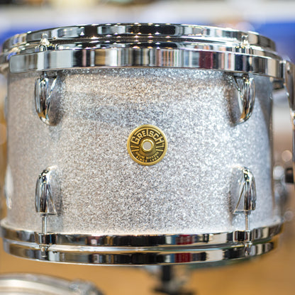 Gretsch GRNT184012 USA Custom 4 Piece Bop Shell Kit in Silver Sparkle (GRNT184012)