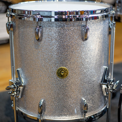 Gretsch GRNT184012 USA Custom 4 Piece Bop Shell Kit in Silver Sparkle (GRNT184012)