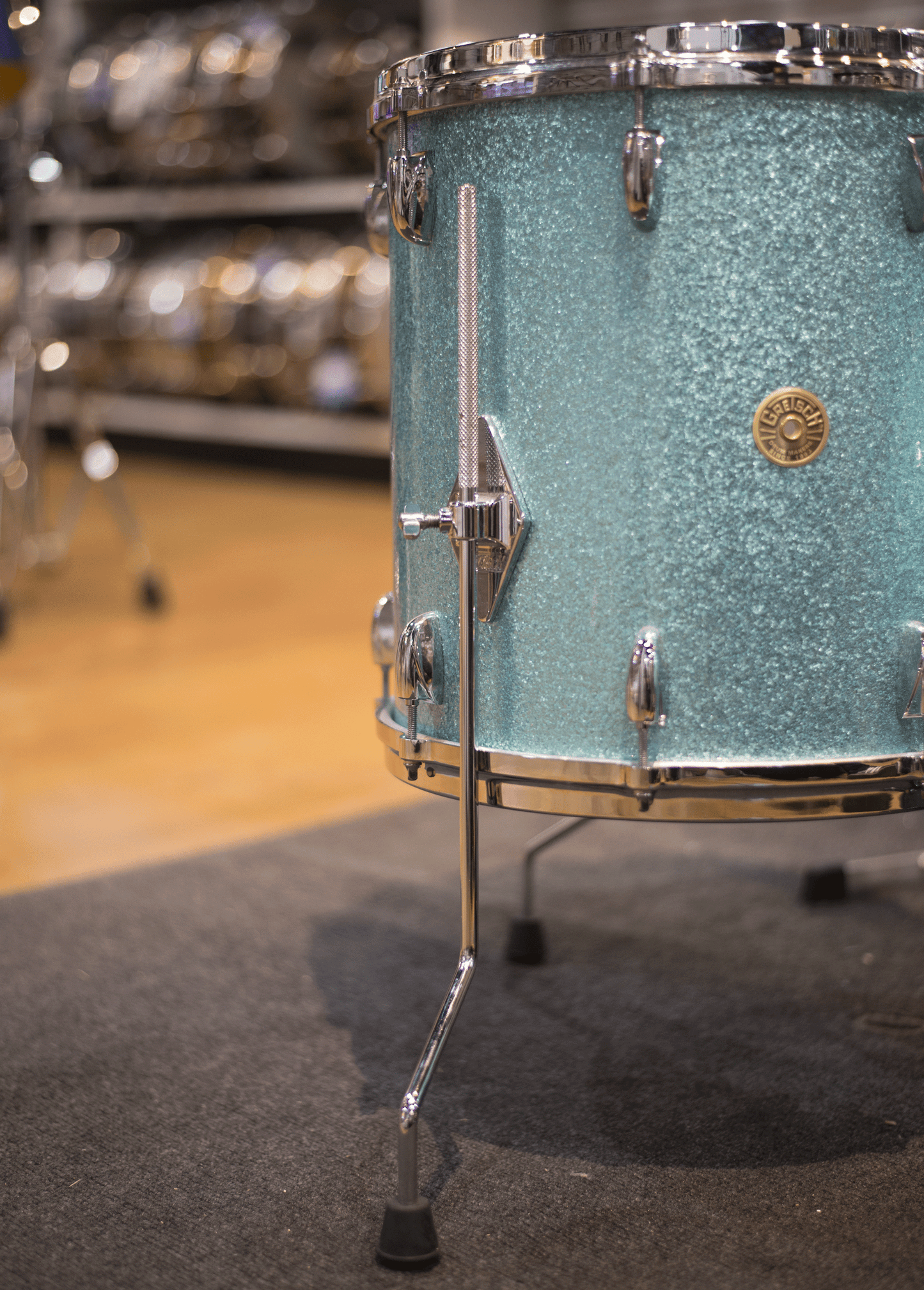 Gretsch GMT4PC023 USA Custom Vintage Built Series Bop Kit Turquoise Sparkle (GRNT4PC023)