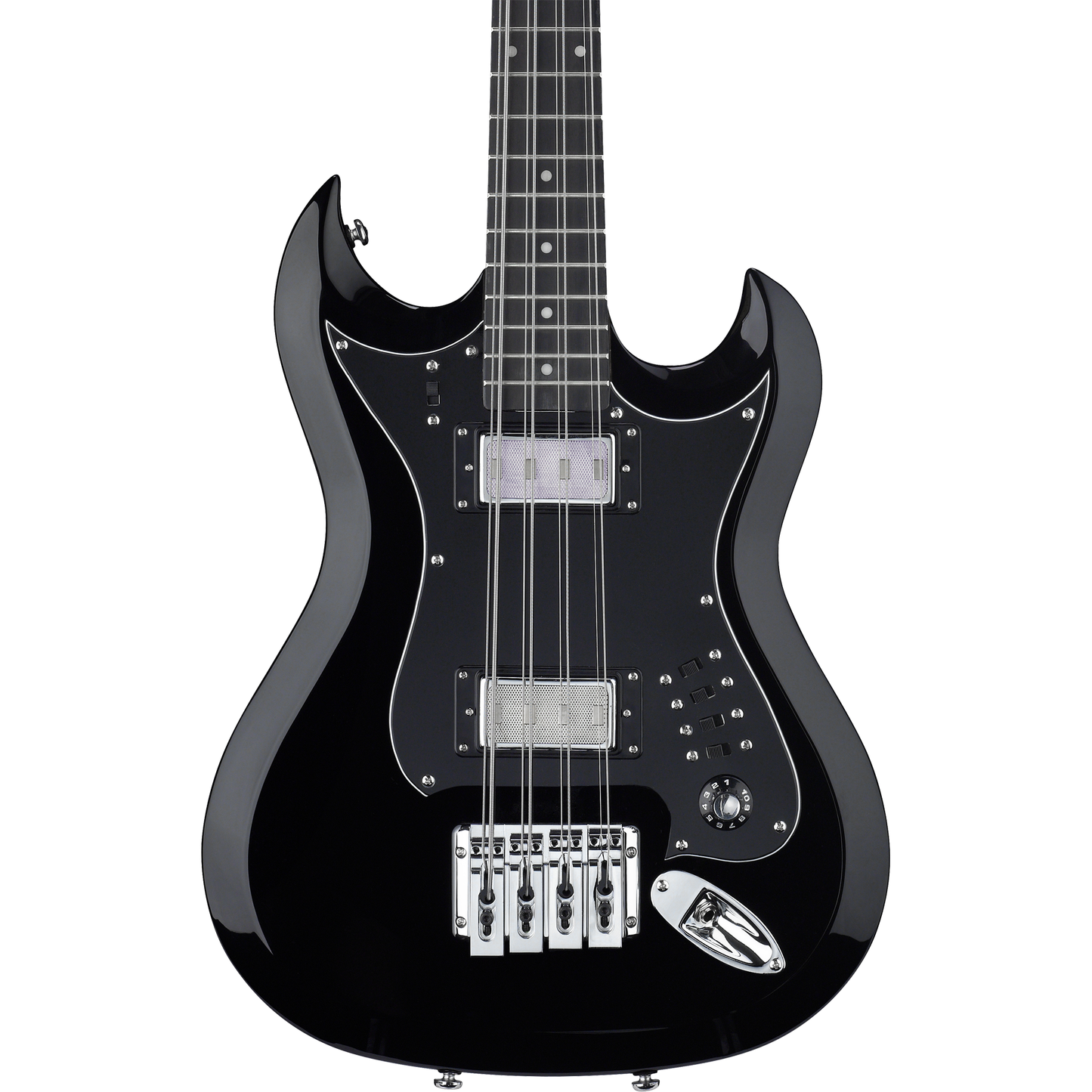 Hagstrom H8II 8-String Electric Bass - Black