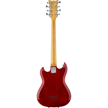 Hagstrom H8II 8-String Electric Bass - Wild Cherry Transparent