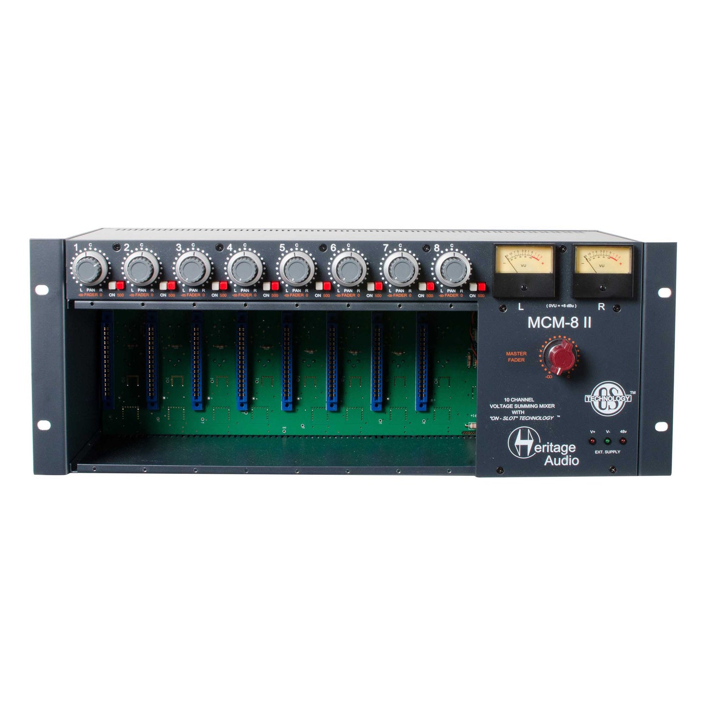 Heritage Audio MCM-8 MK2 8 Slot Rack with Mixer Enclosure for 500-Series Modules