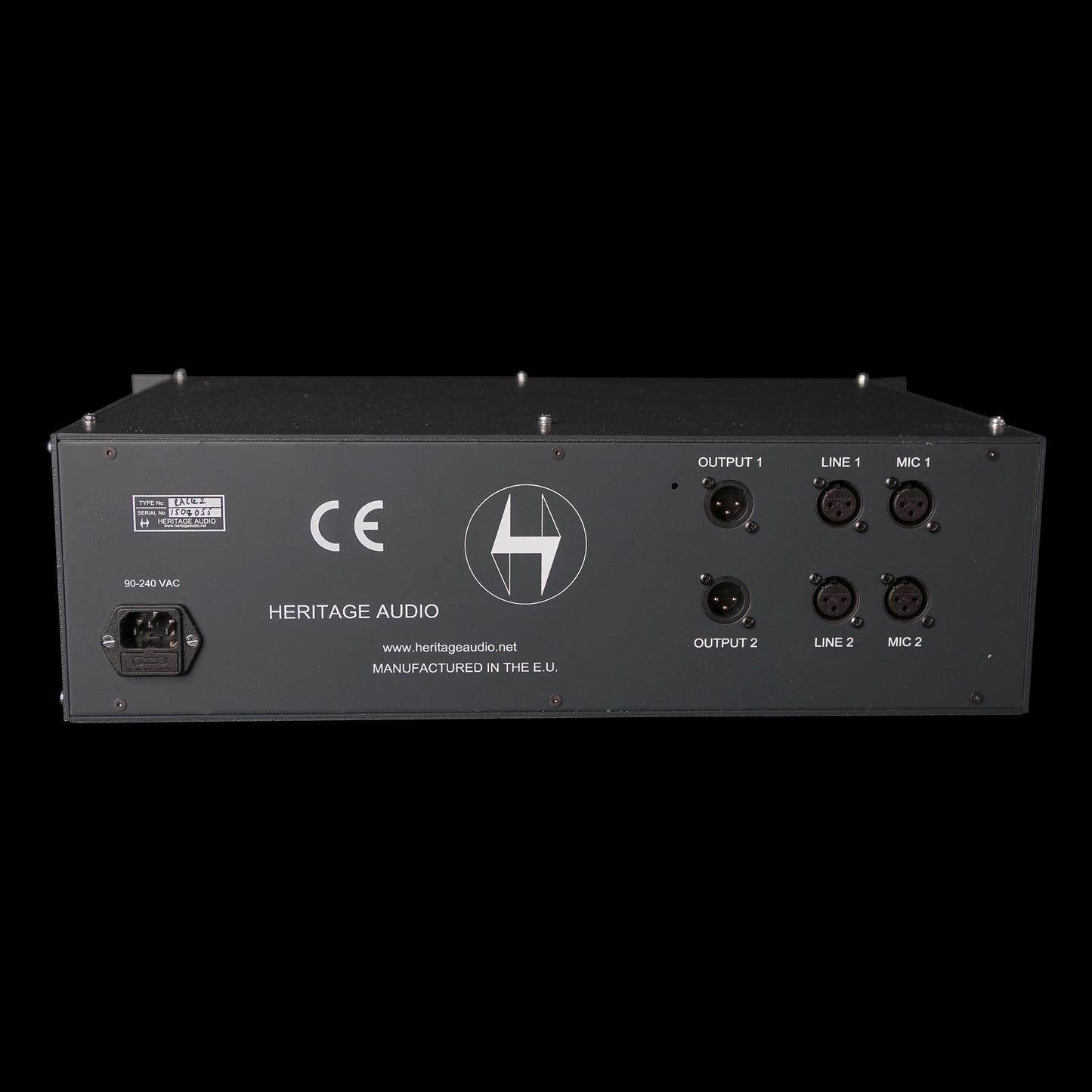 Heritage Audio 2-Channel Neve Frame Rack w/ PSU8 Power Supply