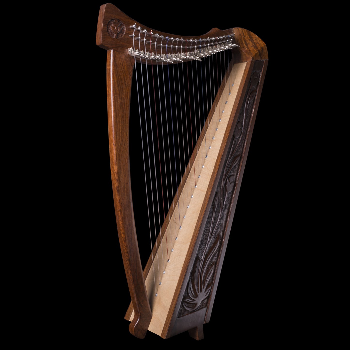 Mid East Rooseback HBLAZT Balladeer Celtic Harp (HBLAZTDAMAGE)
