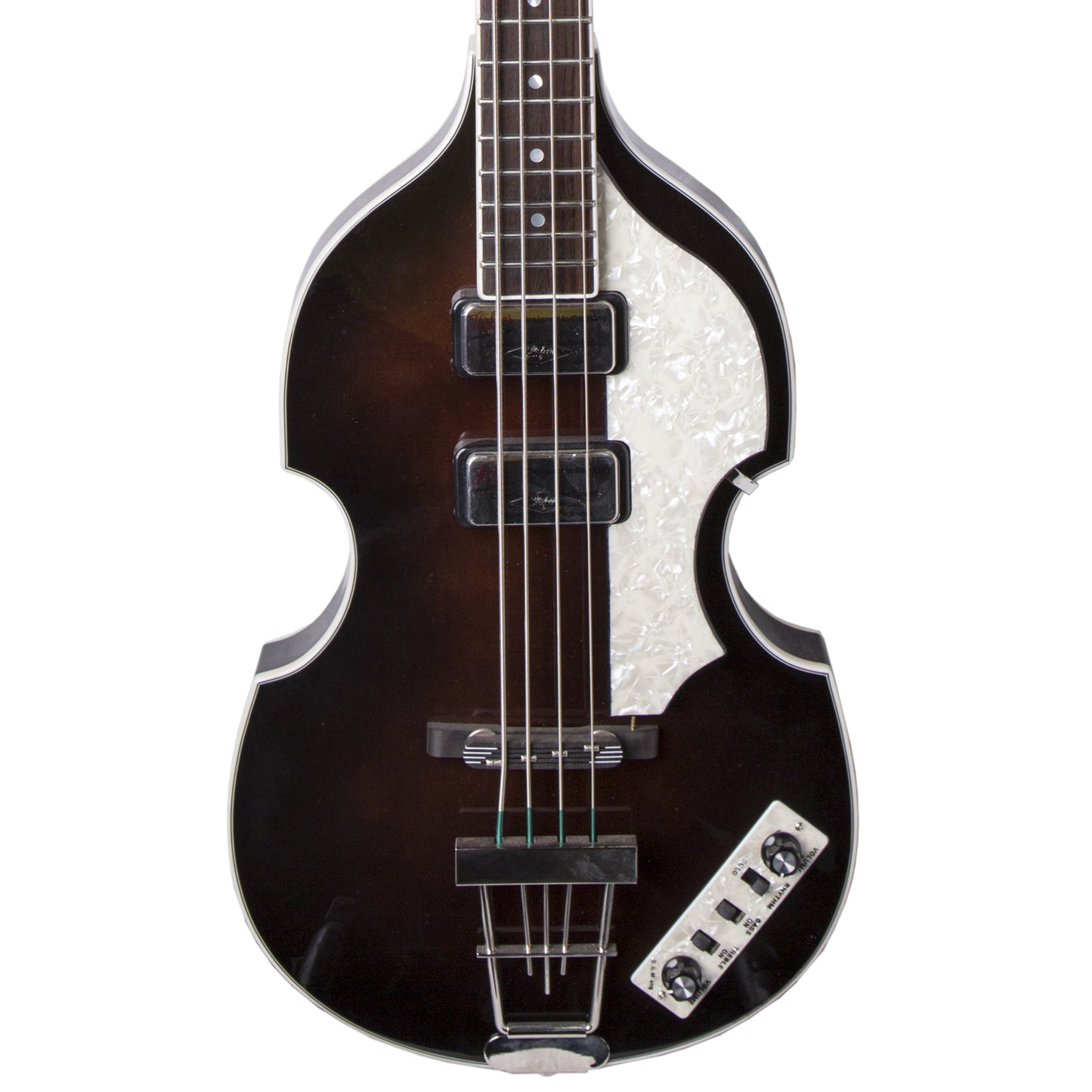 Hofner HCT-500/1 Beatle Bass in Dark Brown Sunburst w/ Case (HCT500/1-DBR-O)