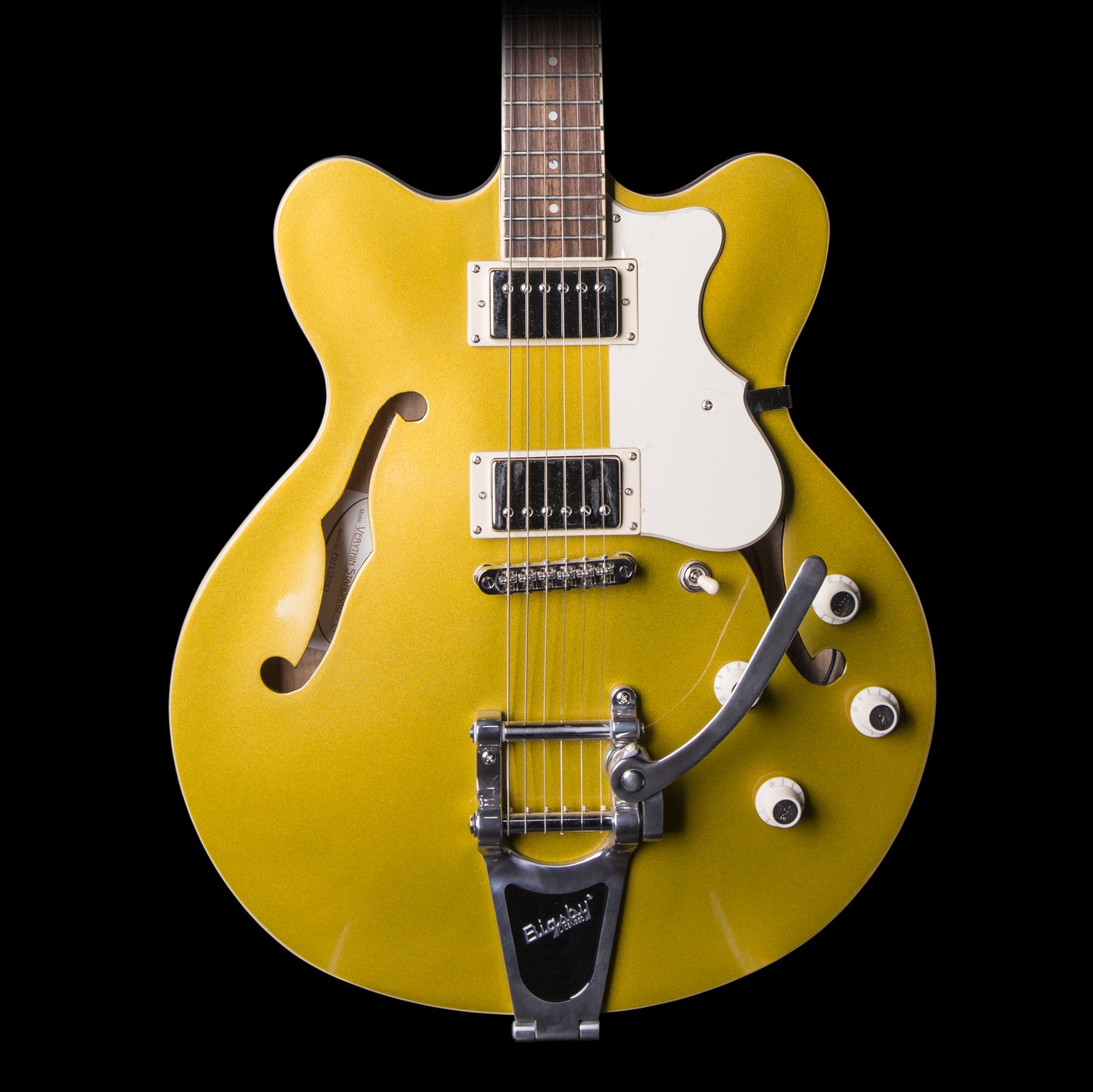 Hofner Contemporary Bigsby Electric Guitar with Case (HCT-VTH-GTB-O)