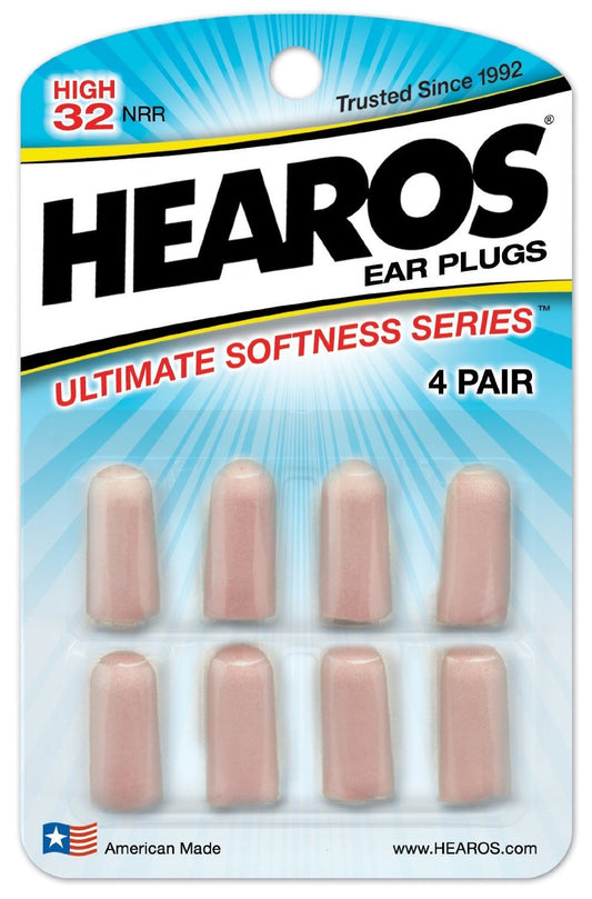 Hearos Ultimate Softness Series Ear Plugs, 4 pair (pack of 6 )