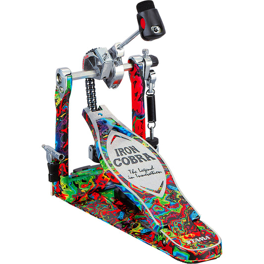 Tama 50th Anniversary Limited Edition Iron Cobra Pedal - Psychedelic Rainbow