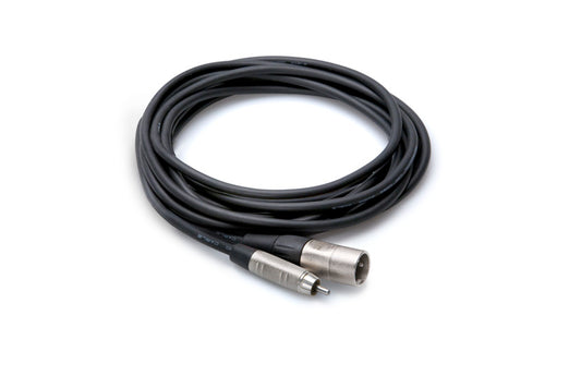 Hosa HRX-015 Pro Cable XLR Male to RCA 15ft